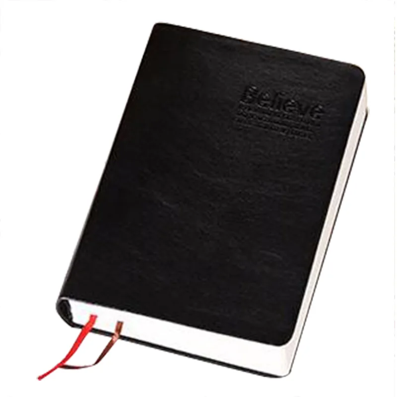 Винтажные толстые бумажные блокноты Блокнот кожаный Библейский дневник дневники планировщик мероприятий школьные офисные канцелярские принадлежности - Цвет: White Edge