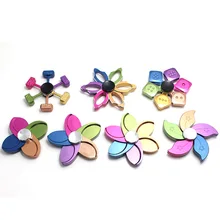 Детства вертушка радужные цветы металлический палец ручной Спиннер, концентрация внимания, СДВГ настольная сенсорная игрушки для снятия стресса ADHD для детей