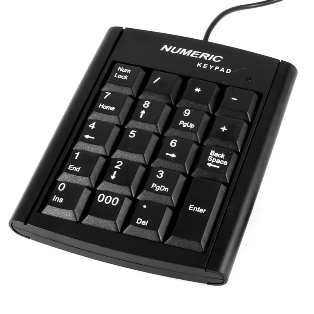 5* Sale USB 19 Keys Number Keypad Keyboard for Laptop Notebook PC