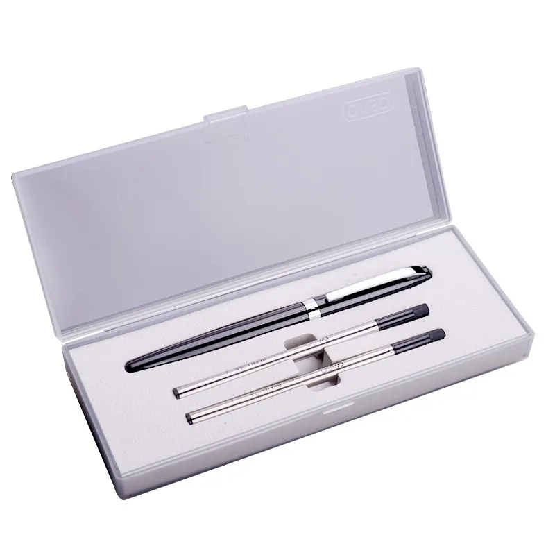 

Luxury OASO Rollerball Pen Gift Set with 2pcs Refills The Great Business Office Christmas Gift for Friends Black Red White 0.5mm