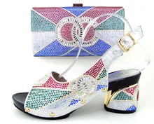 Low price to sell woman italian shoes and bags set to match dress for wedding party, free shipping by DHL!MLQ1-22