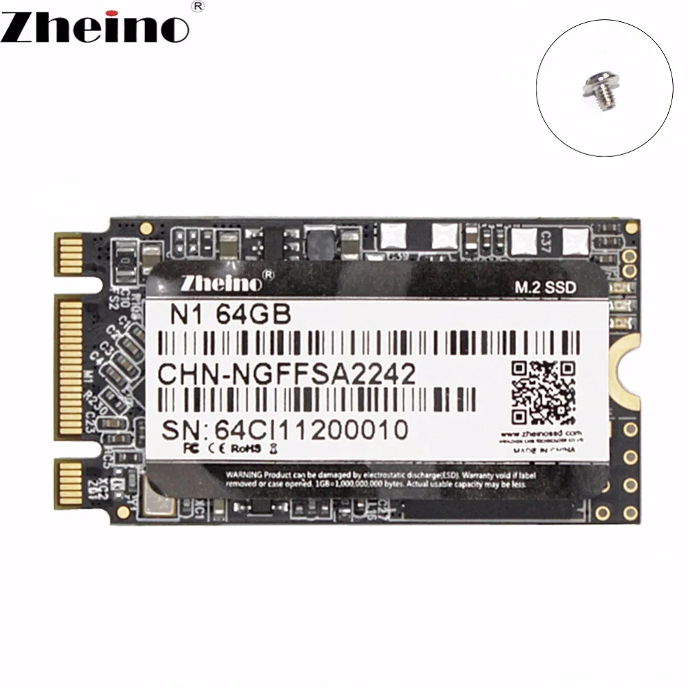 

Zheino m.2 SSD 2242 N1 64GB 128GB 256GB 2242mm NGFF SSD M2 SATA Internal Solid State Hard Drive for laptop