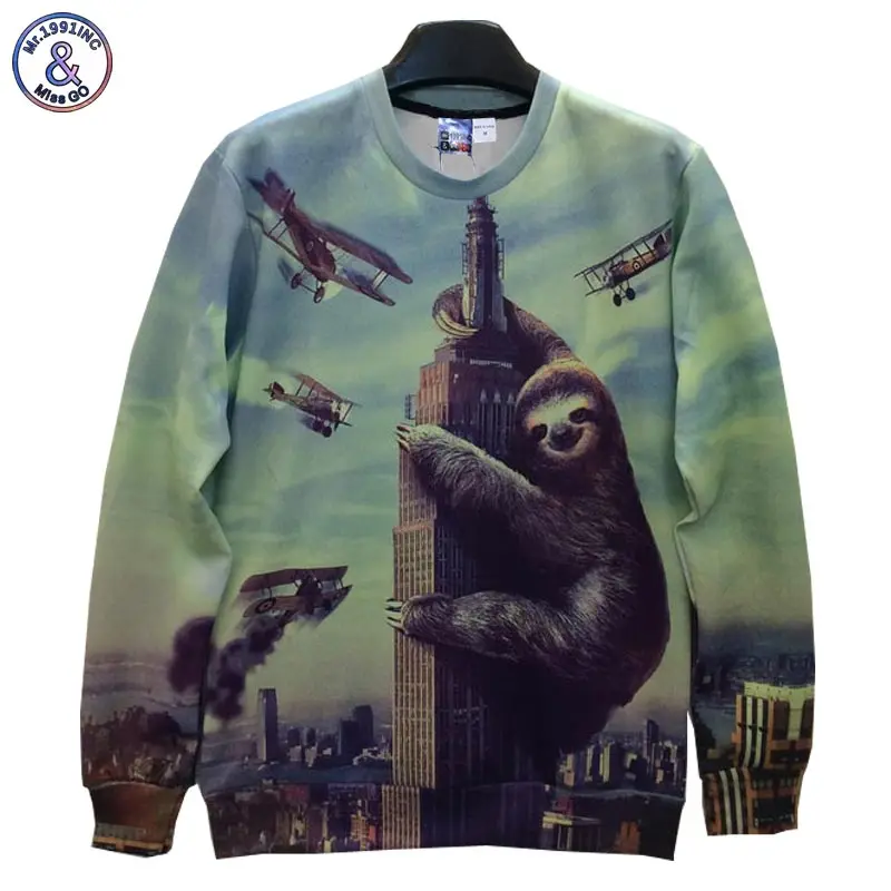 

Mr.1991INC Big animals printed Men/women hoodies funny Hip Hop print many bomb carrier 3d sweatshirt Hoody pullover B9