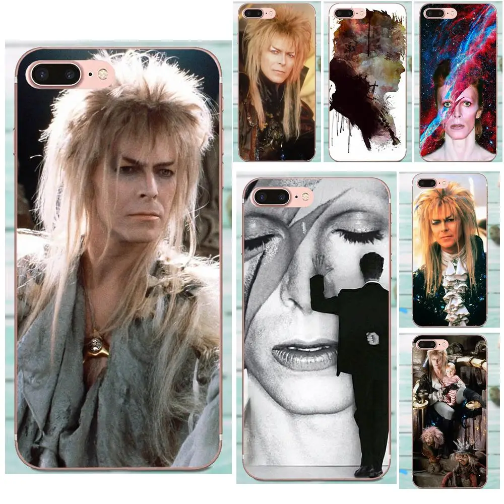 

Soft Silicone TPU Transparent 2018 New Arrival For Apple iPhone 4 4S 5 5C 5S SE 6 6S 7 8 Plus X XS Max XR David Bowie Labyrinth