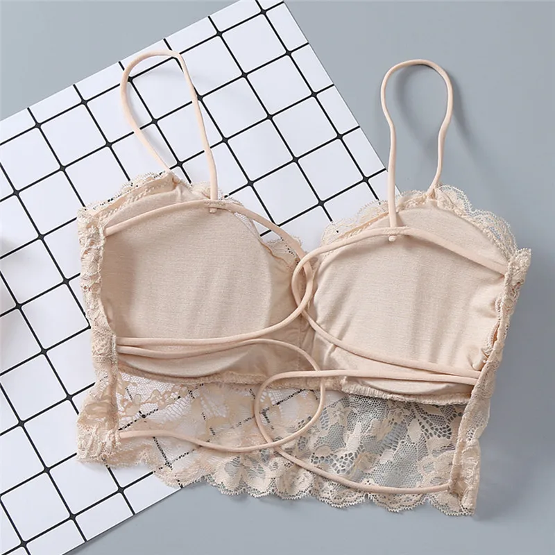 Tube Top Women Sexy Bra Seamless A Chest Pad Wearing Sports Underwear Tube Bra Ladies Off Shoulder Crop Top Women Tops J#29