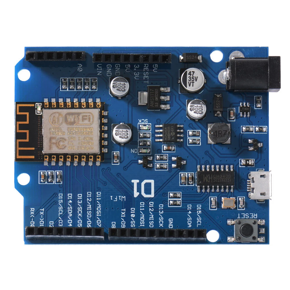 Умная электроника ESP 12E WeMos D1 Wifi Uno ESP8266 щит для Arduino Eletronic Demo Board PCBA Developement