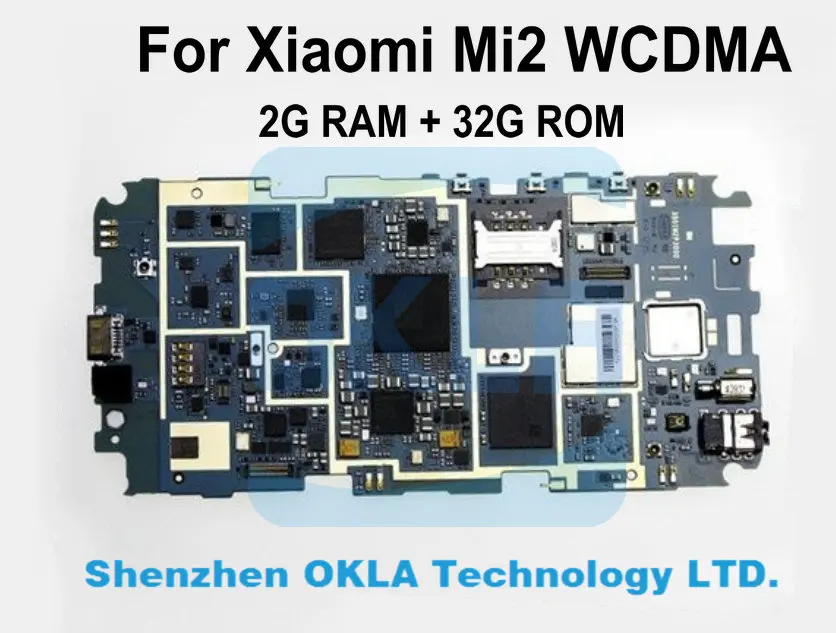 1 шт. для Xiaomi 2 Mi2 Mi 2W 2012061 WCDMA Гб RAM 32 ГБ ROM Материнская плата логическая замена от
