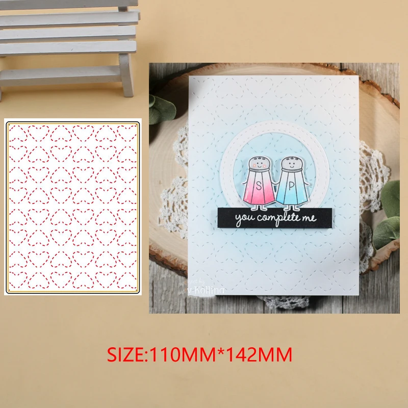 

Heart-shaped set Metal Cutting Dies Stencils for DIY Scrapbook Photo Album Paper Card Decorative Craft Embossing Dies new 2019