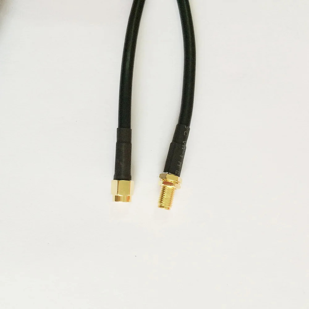 

ALLISHOP 5m RG58 50-3 SMA plug to SMA jack male to female RF connector Coaxial cable for wifi Antenna routor cable