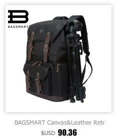 BAGSMART Новая мода Большой ёмкость 15,6 дюймов ноутбук школьный рюкзак водостойкий легкий компьютер