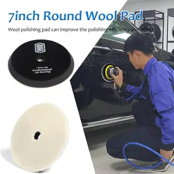 

7 inch Car Polishing Disc Round Wool Pad for Auto Paint Care Car Polisher Self-adhesive Polishing Waxing Plate Auto Paint Care