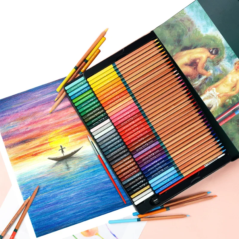 

Marco 24/36/48/72 Colors/set Watercolor Colored Pencil Professional Drawing Pencils School Pencils lapices de Color Art Supplies