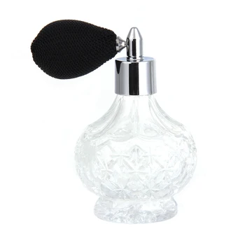 

Fashion Refillable 100ml Vintage Short Bulb Spray Atomizer Empty Glass Perfume Bottle Tool