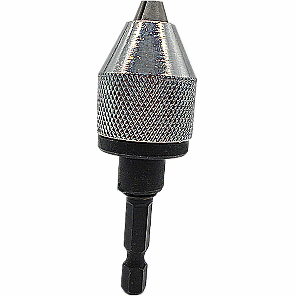 

1/4" Inch Keyless Drill Bit Chuck Quick Change Adapter Converter Hex Shank Keyless Chuck Conversion Tool Electric Drill Chuck
