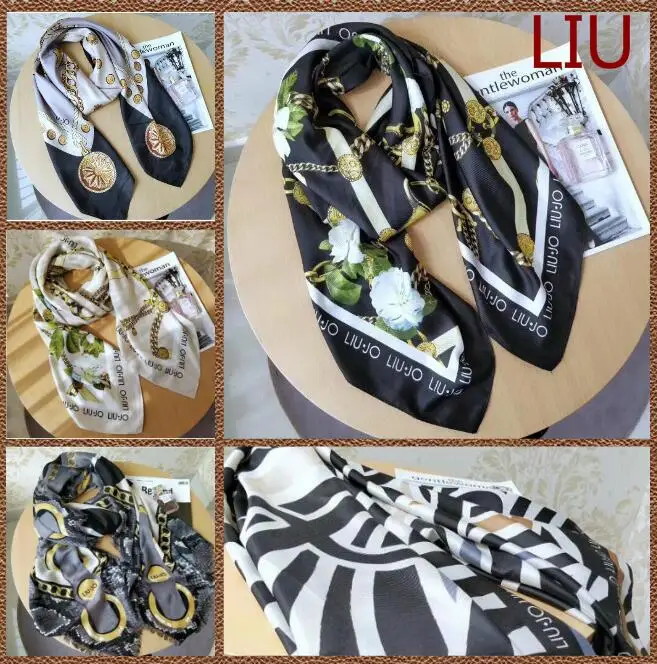 

2019 Italian Fashion Ms. Liu Silk Scarf Gift for Spring, Summer and Autumn (2)