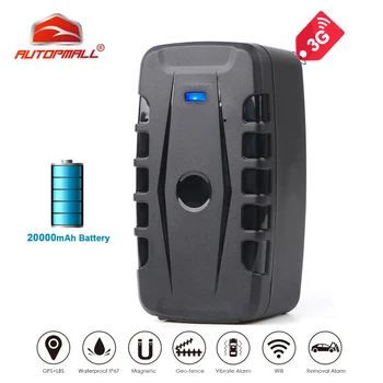 Rastreador GPS 3G para coche LK209C, 20000mAh, 240 días de espera, imanes, Localizador GPS, resistente al agua, alarma de descarga, aplicación Web gratuita