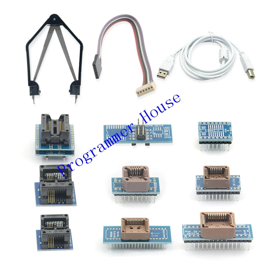 2020 V10.37 minipro TL866II Plus высокоскоростной USB универсальный Bios программатор + 10