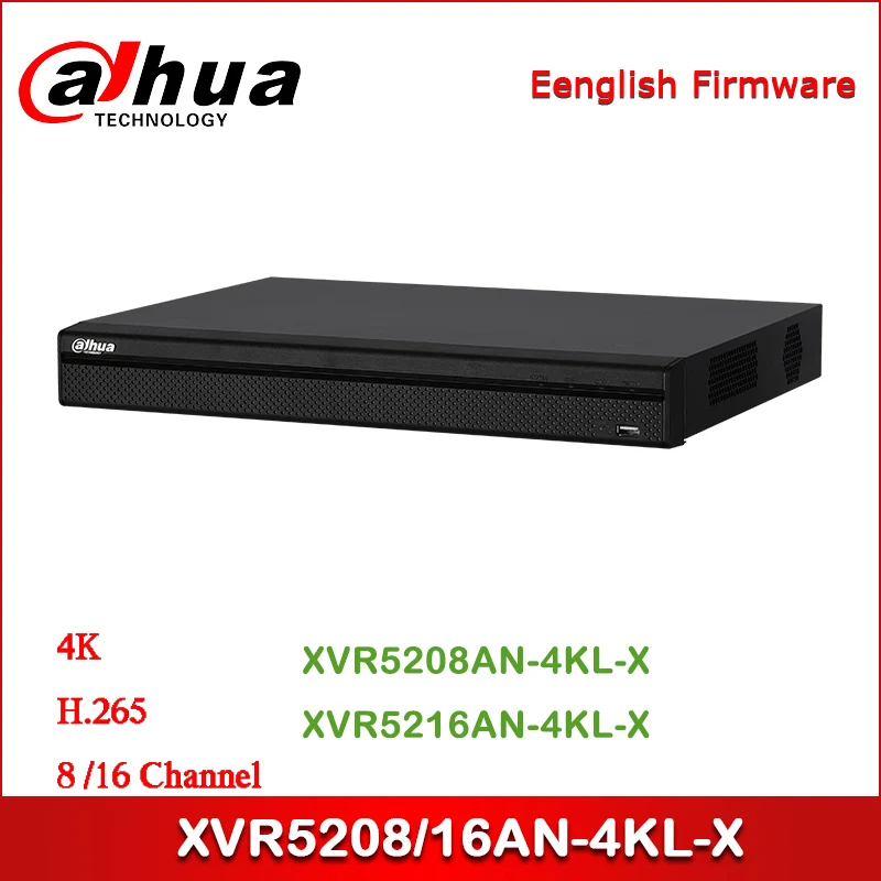 Dahua XVR5208AN 4KL X 8/16 канальный пента брид 4K 1U Цифровой видеорегистратор поддерживает