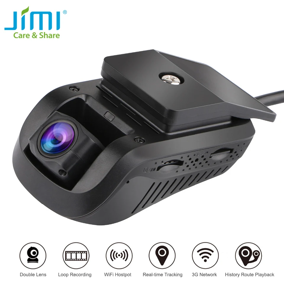 Jimi Unique JC100 3G Smart GPS Tracking Dash Camera Car Live Stream