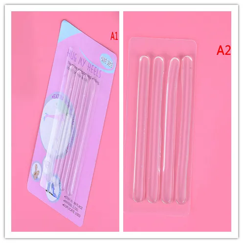 4 Pcs Silicone Gel Shoe Heel Inserts Pads Chic Cushion Liner Grips Useful Foot Care Tool