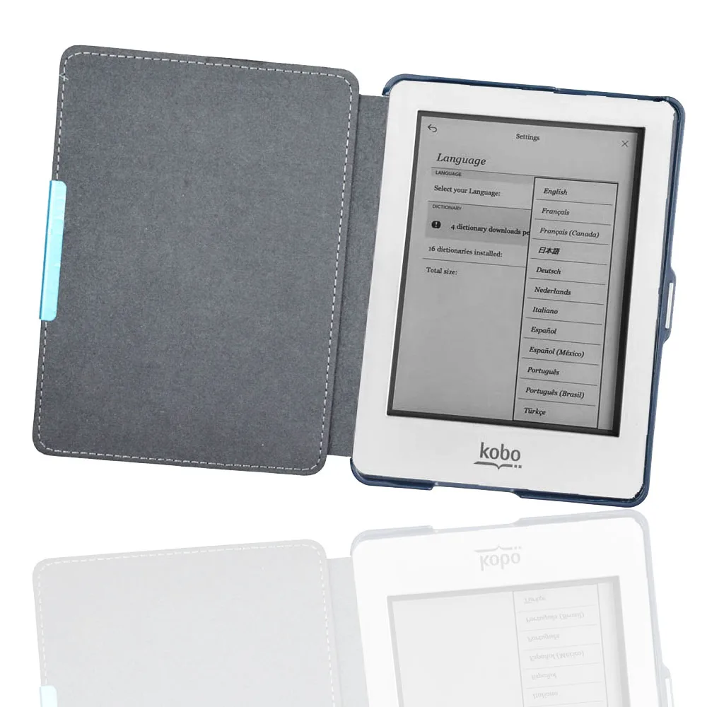 Capa Glo-ultra Slim para Kobo Glo Ebook Flip Smart Case para Ebook Auto Dormir Awake N613 Capa e Stylus Pen Modelo N613 Case - Imagem 5