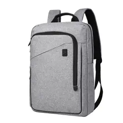 Унисекс простой рюкзак для ноутбука водонепроницаемый квадратный модный большой многофункциональный мужской деловой мужской рюкзак для