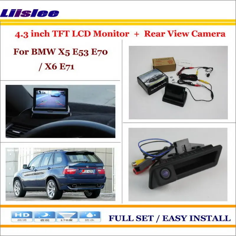 Liislee For BMW X5 E53 E70 / X6 E71 In Car 4.3" Color LCD Monitor + Car