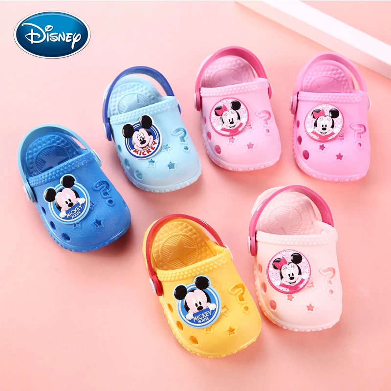 

Disney Minnie children's hole shoes summer baby boy Mickey slippers children's beach shoes