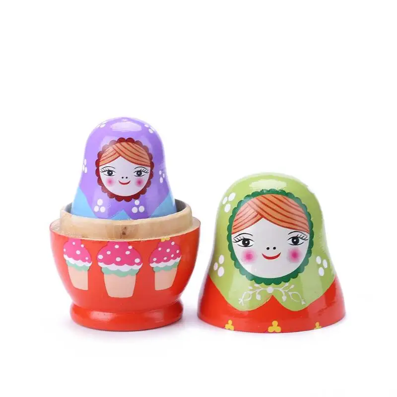 lucy doll Wooden Matrioska Dolls Toys Girls Russian Nesting Dolls Children Educational Toy Handmade Wood Matryoshka Doll CraftsToy coraline doll