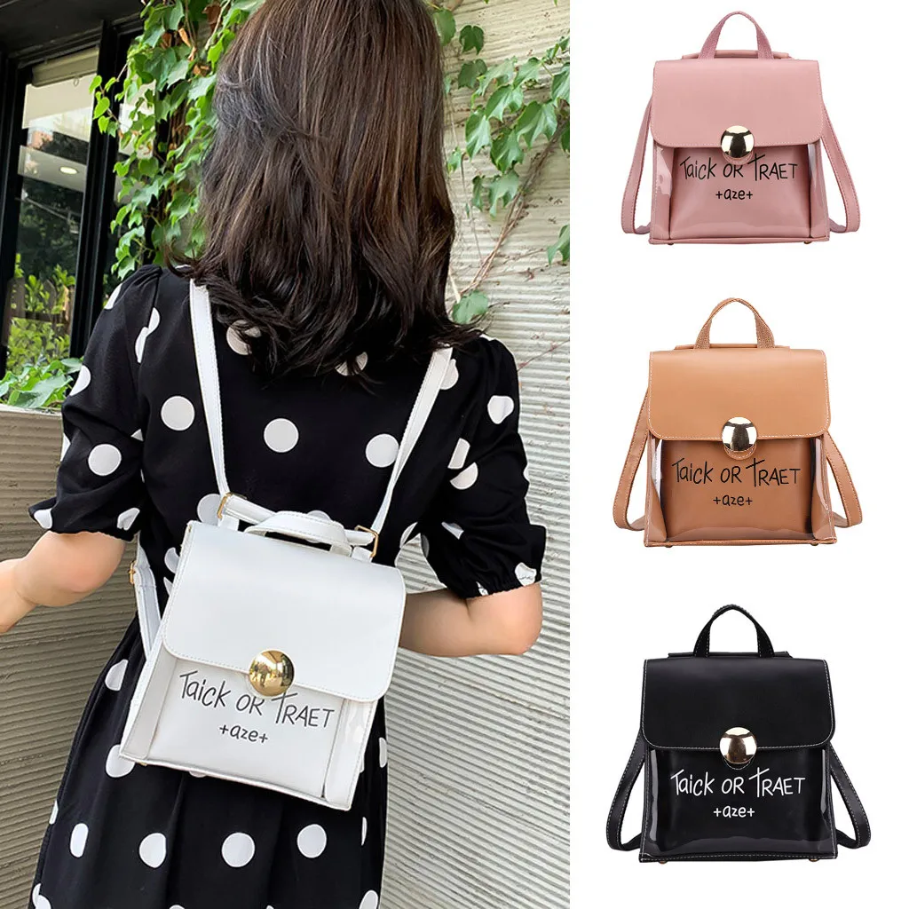 

Xiniu Fashion lady large capacity transparent student bag shoulder bag + clutch Famous Brand Borsa a tracolla da donna#30