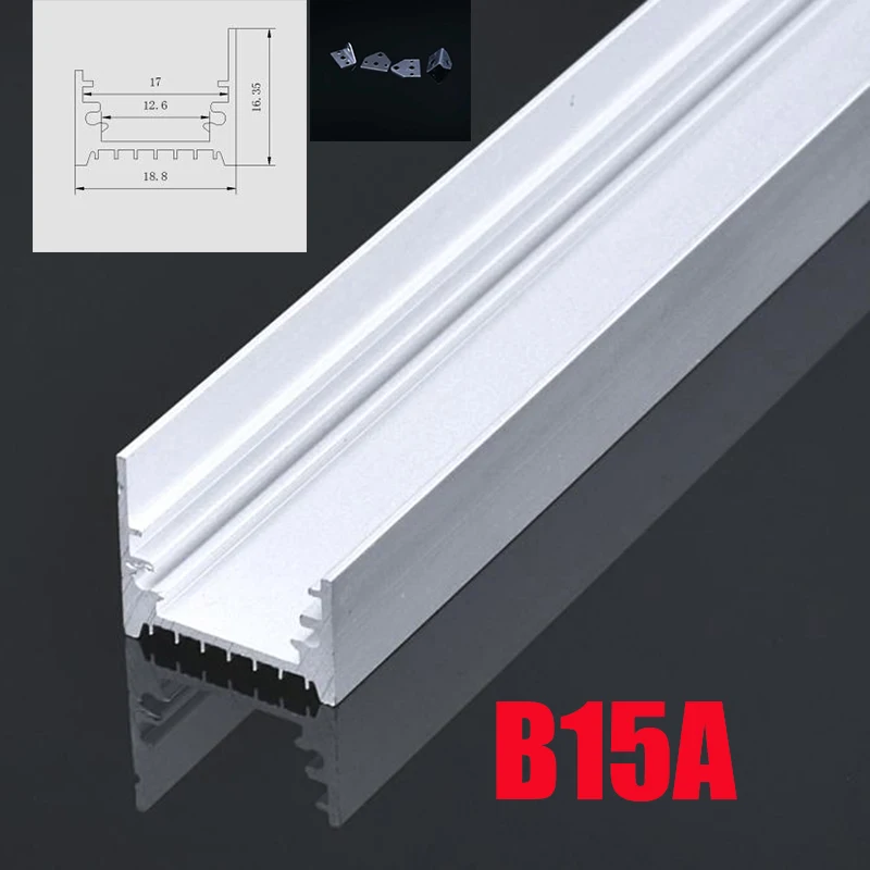 WOERFU B15A 6 комплектов 50 см u образные светодиодные полосы алюминиевый профиль с