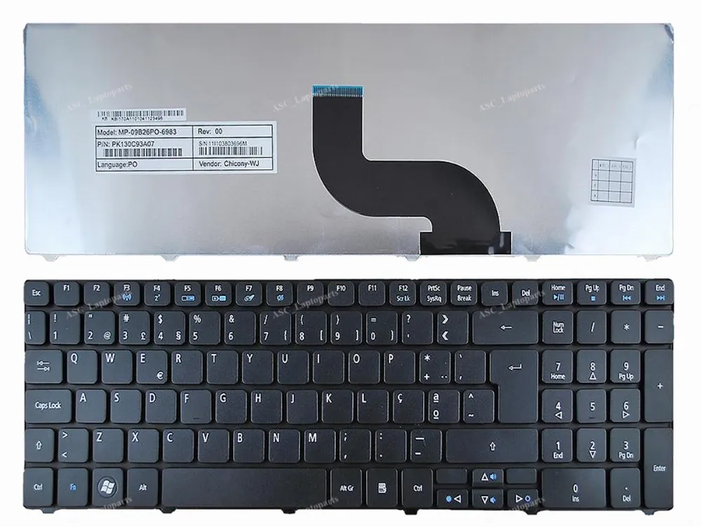 Клавиатура PO для ноутбуков ACER aspire 7535 7535G 7540 7735 7735Z 7736 7736G 7736Z 7738 7740 | Компьютеры и