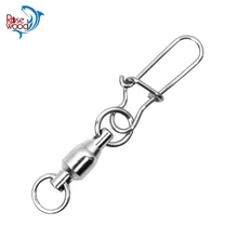 Рыболовный шарикоподшипник, вертлюг с Дуо-замком, защелки из нержавеющей стали, твердые кольца, рыболовная леска для крючка, зажим, разъем 10 шт