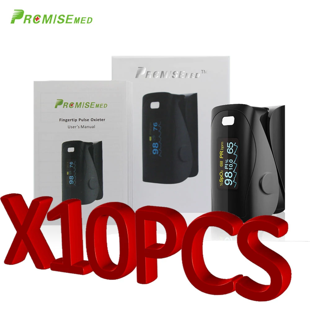 

PRCMISEMED 10PCS Household Health Monitors Pulsioximetro Oximeter Monitor Pulsioximetro OLED Heart Rate Monitor Pulse Oximeter