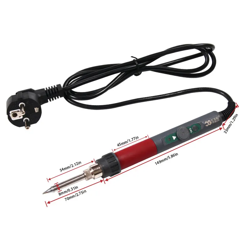 CXG DT70S Electric soldering iron 220V 70W Adjustable temperature EU Plug Welding solder station Tool Thermostat Soldering iron  (4)