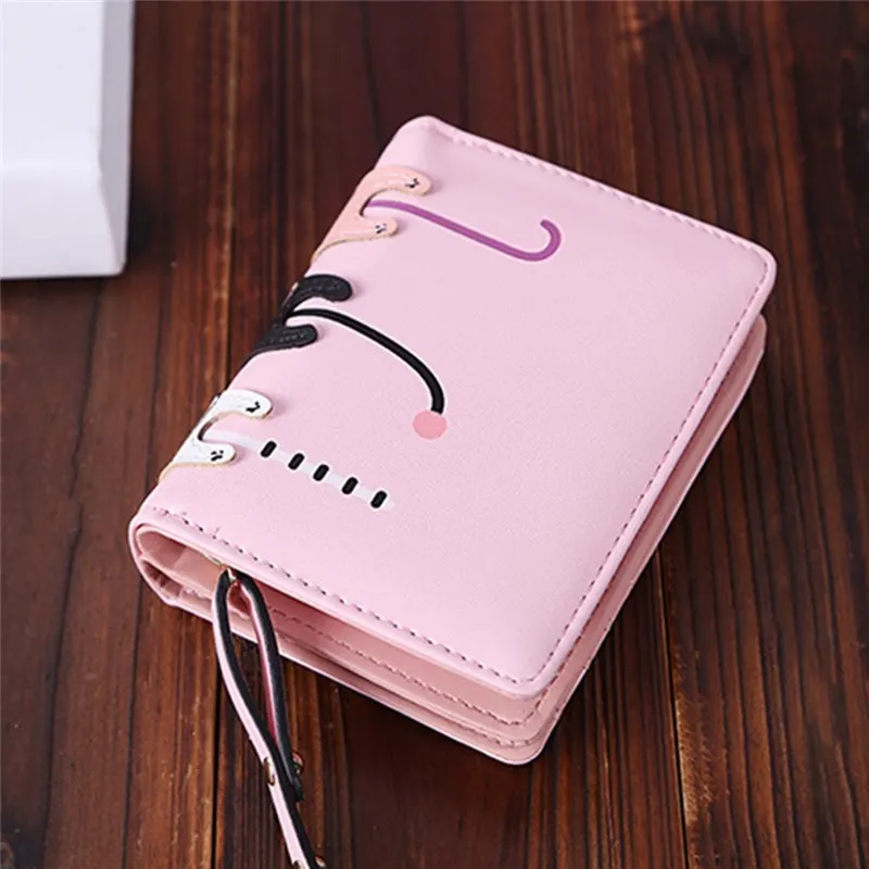بو الجلود Bifold صور عملة بطاقة أصحاب السيدات الوظائف مخلب محفظة جميل الكرتون لطيف القط محفظة صغيرة النساء بو الجلود Bifold صور عملة بطاقة أصحاب السيدات الوظائف مخلب محفظة جميل الكرتون لطيف القط محفظة صغيرة النساء