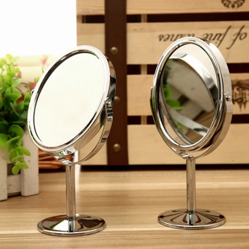 Buy Creative Metal Desktop Makeup Mirror Reversible