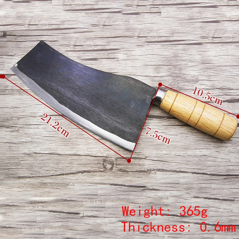 Лян Da ручной крючок из углеродистой стали нарезки нож для разделки рыбы Профессиональный филейные ножы Кухня резки мясной овощной нож Кливер