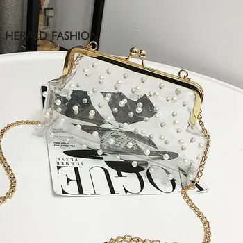 

Herald Fashion Clear Transparent PVC Women Shoulder Bags Jelly Candy Color Casual Flap Bag Ladies' Messenger Crossbody Bag Bolsa