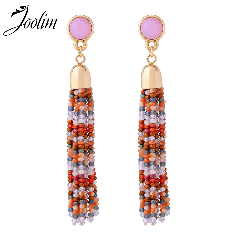 

2018.11.11 Colorful Handmade Colorful Sead Bead Drop Earring 925 Sterling Silver Post Big Quality Earring Luxury Earring