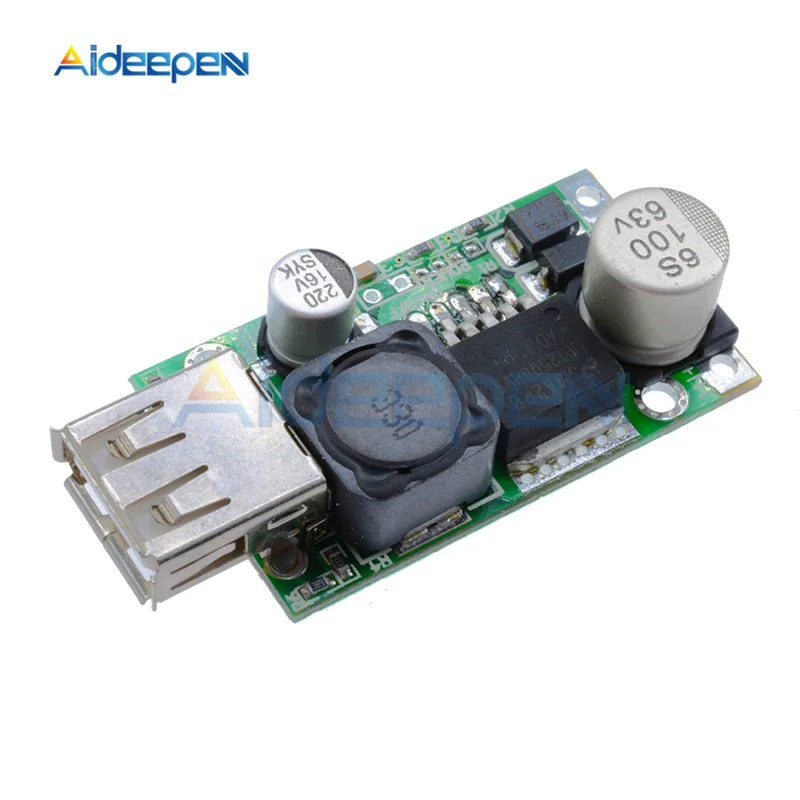 

LM2596HV DC-DC Step Down Buck 5V USB Charger Converter Module 9V 12V 24V 36V 48V to 5V 3A 15W