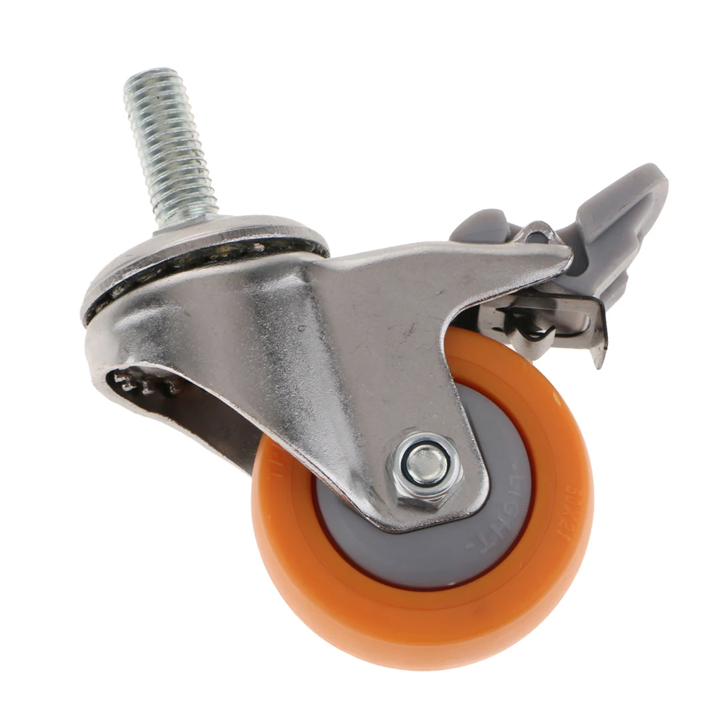 2in 720 Degree Industrial Swivel Caster Wheels Bearing Capacity Heavy Duty