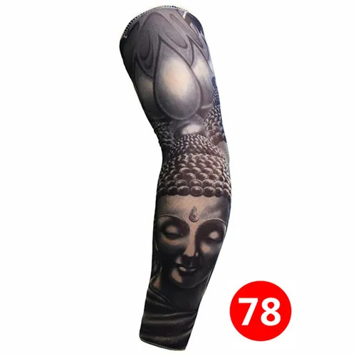 19 видов стилей тату-рукав для мужчин и женщин для спорта на открытом воздухе для рук с защитой от ультрафиолета рукава эластичные дышащие с принтом Тотем аксессуары для рук - Цвет: TS-78