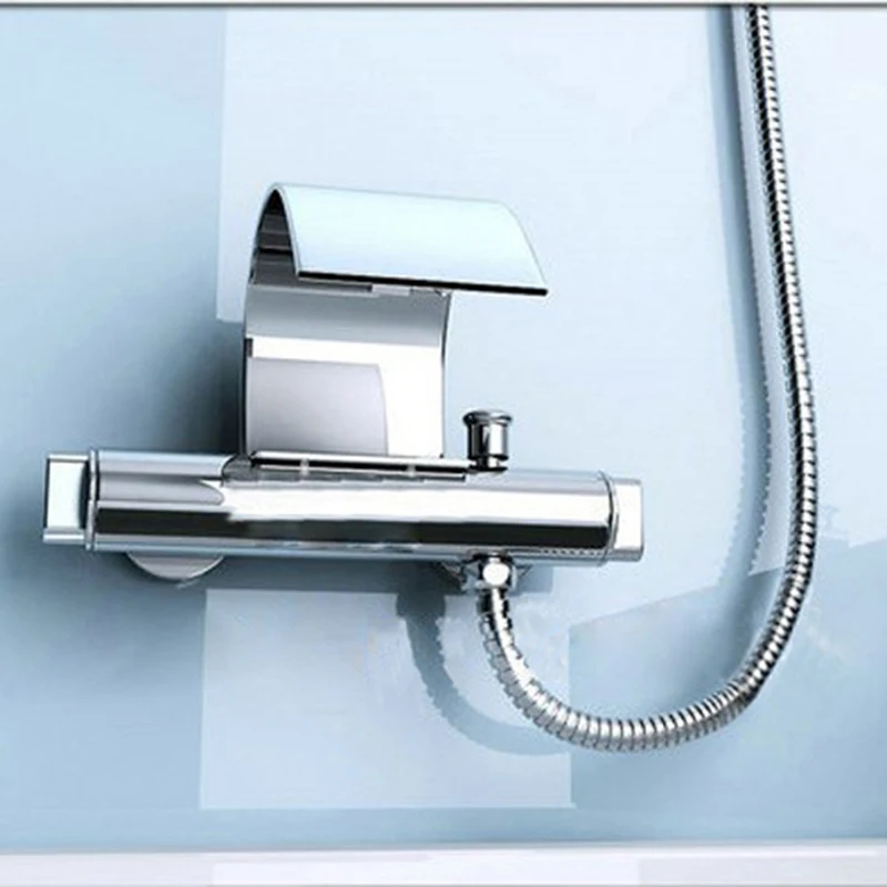 BAKALA роскошный латунный хромированный Водопад кран настенный кран для ванной комнаты Водопад для ванной BR-208C