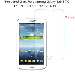 2 шт. 0,3 мм 9 H HD закаленное Стекло Экран протектор для Samsung Galaxy Tab 3 7,0 T210 T211 T215 P3200 P3210 Защитная пленка для планшета