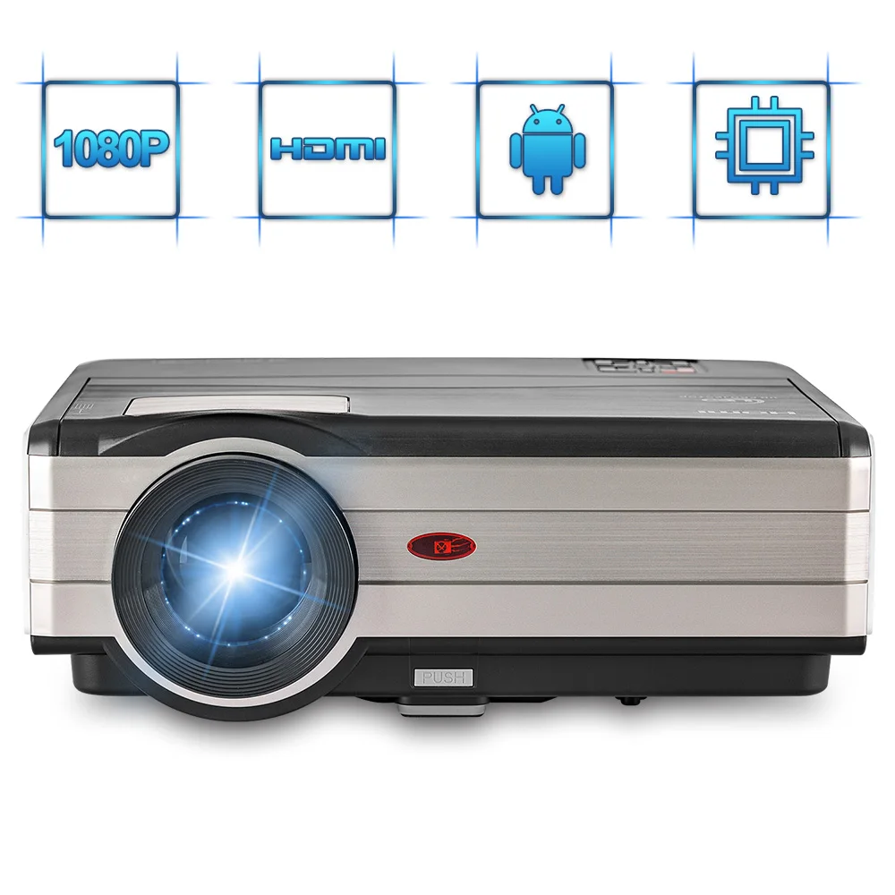 

CAIWEI LCD Digital HD Video Projector Android WiFi Home Theatre Proyector LED Beamer TV for Laptop Mobile Phone HDMI VGA USB