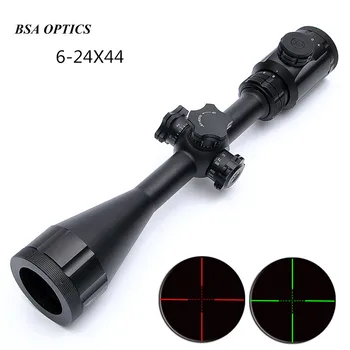 

BSA Stealth Tactical STS 6-24X44 IR Hunting Optics Riflescopes Side Parallax Glass Etched Mil Dot Reticle Turrets Lock Scope