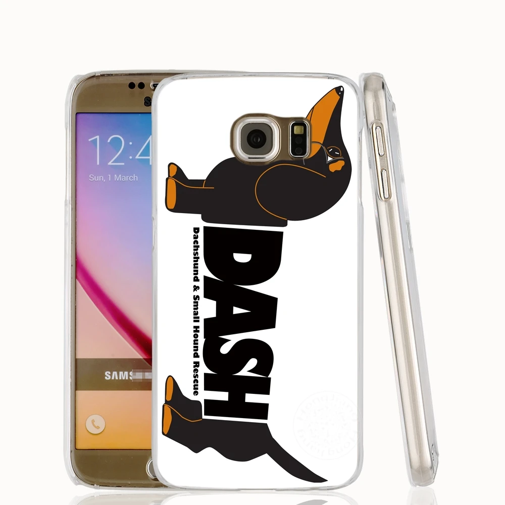 HAMEINUO Такса doxie Цветок Собака Щенок сотовый телефон чехол для Samsung Galaxy A3 A310 A5 A510 A7 A8