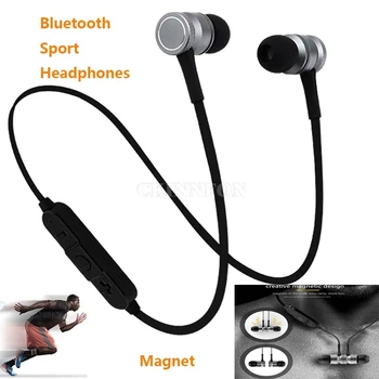 

100PCS Bluetooth Earphone Headset Wireless Bluetooth Headset Headphones Magnetic Stereo Sports With MIC For IPhone Android