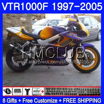 

Body For HONDA SuperHawk VTR1000F 97 02 03 04 05 77HM.20 VTR 1000 F 1000F VTR1000 F New purple 1997 2002 2003 2004 2005 Fairing